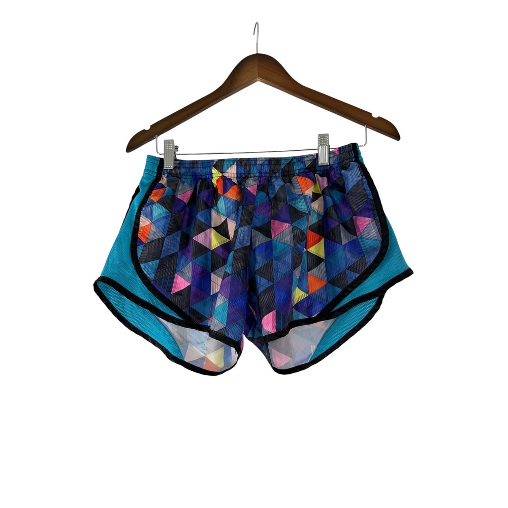Lot 3 Under Armour Nike Soffe Running Shorts Womens Medium Polka Dot Floral Geo - Picture 3 of 12